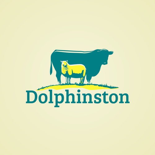 Sheep logo with the title 'Cow and Sheep Logo'