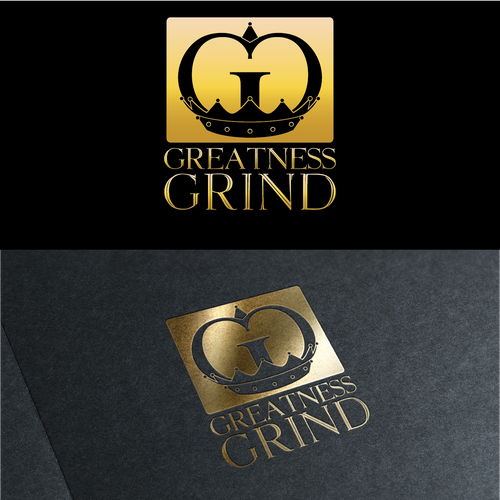 Great logo with the title 'Greatness Grind coffee logo'