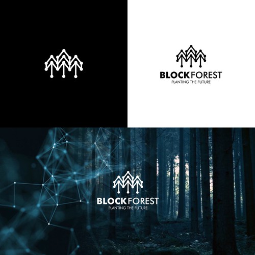 Cryptocurrency logo with the title 'BLOCK FOREST'