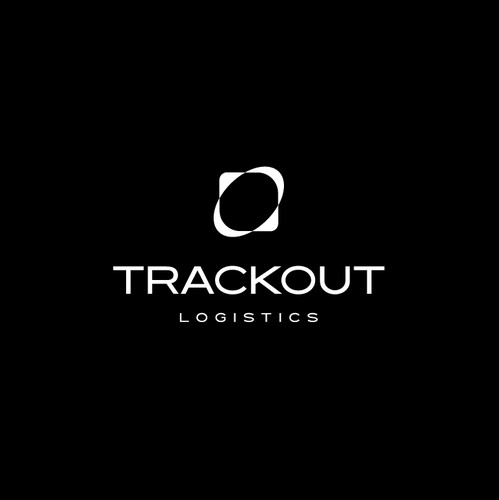 Logistics brand with the title 'TrackOut Logistics Logo'