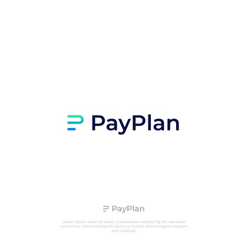 Fintech logo with the title 'Modern Minimalist Logo for Fintech Company'