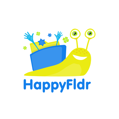 Colorful t-shirt with the title 'Happy Folder'