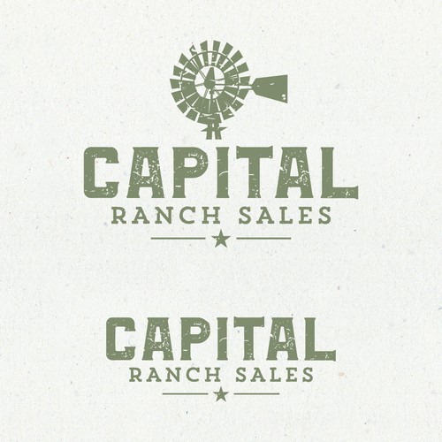 Farm logo with the title 'Capital Ranch Sales'