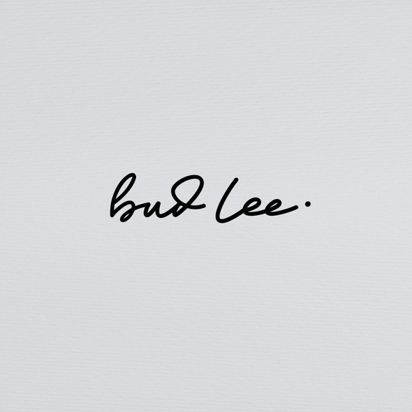 Signature design with the title 'Bold handmade signature logo for DJ bud lee'