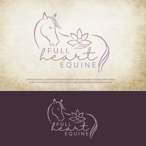 Facade logo with the title 'Equine Massage Therapist'