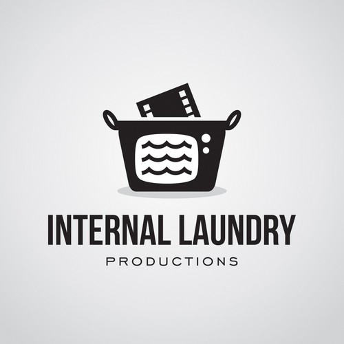 Logo with the title 'TV production company logo design'