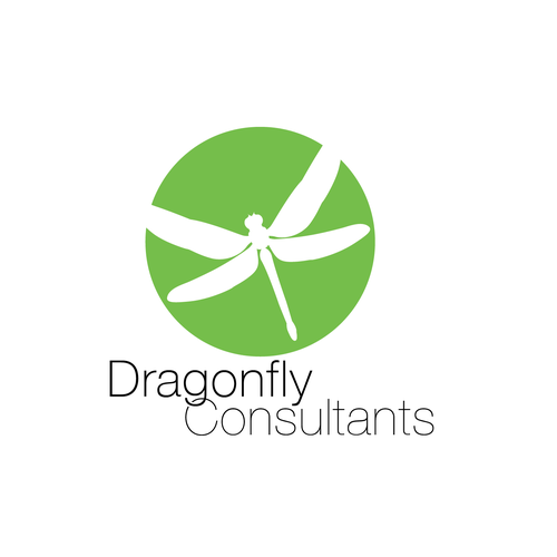 Dragonfly design with the title 'logo for an Australian Educational/Exclusive Recruitment for Nannies/Nursery Software'