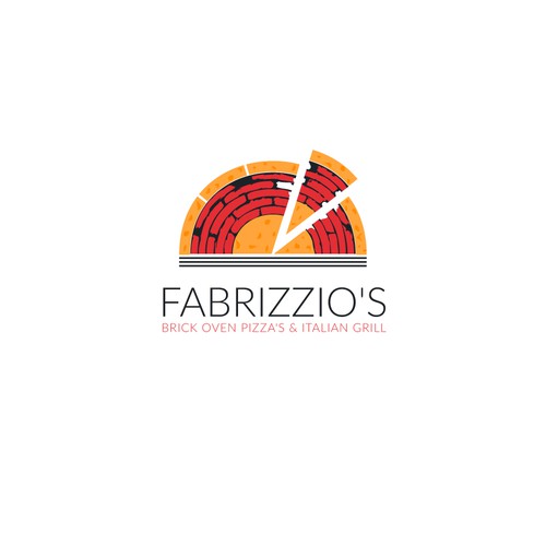 Pizza brand with the title 'Logo concept for a company'