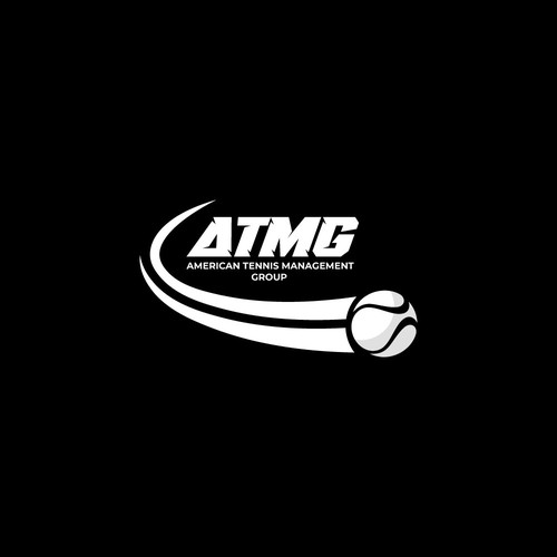 Tennis logo with the title 'ATMG || Logo Design'