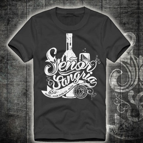 Shake design with the title 'Senor Sangria Shake design'