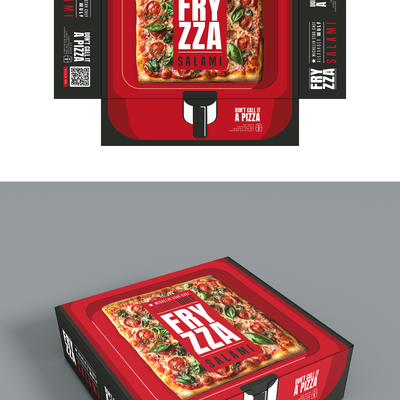 Fryzza packaging design