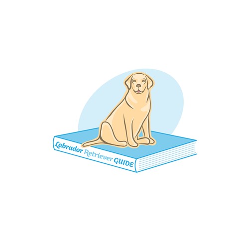 Labrador design with the title 'Logo for Labrador Retriever Guide'