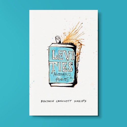 Comedy book cover with the title 'Book Cover for Levities: Humorous Poems'