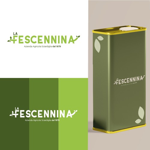 Hazelnut design with the title 'La Fescennina - Logo design'
