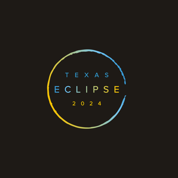 Music festival logo with the title 'Eclipse - Texas 2024'