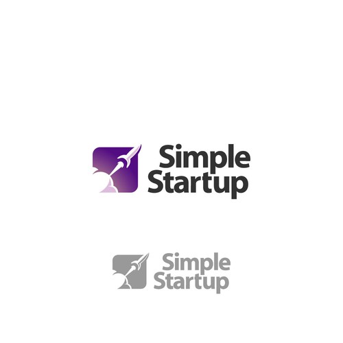 Rocket ship logo with the title 'SImple Startup'