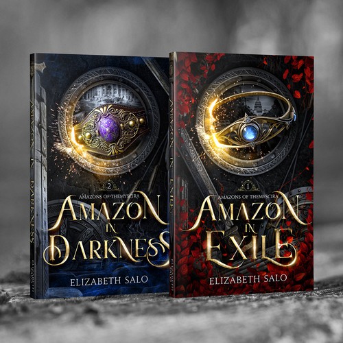 Dark fantasy book cover with the title 'Book cover no.2  1 on 1 project'