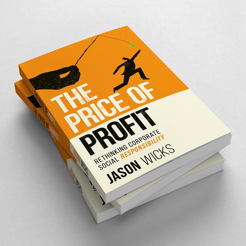 Art book cover with the title 'Book Cover: The price of profit'