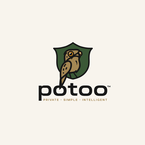 Logo with the title 'Potoo'