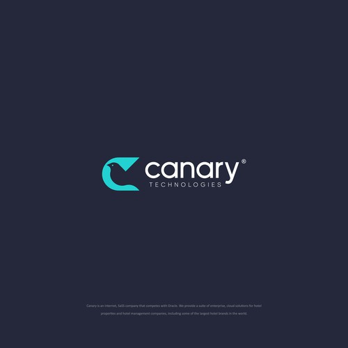 Hospitality design with the title 'logo concept for Canary Tech.'