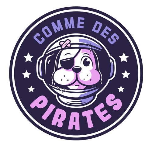 Toy logo with the title 'Comme des Pirates logo'