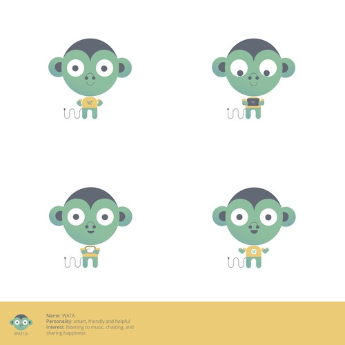 Avatar design with the title 'Mascot Design for a CRM software company'