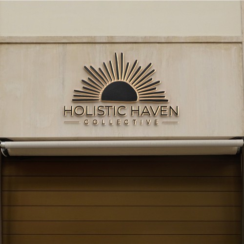 Well-being logo with the title 'Holistic Haven Collective Logo'