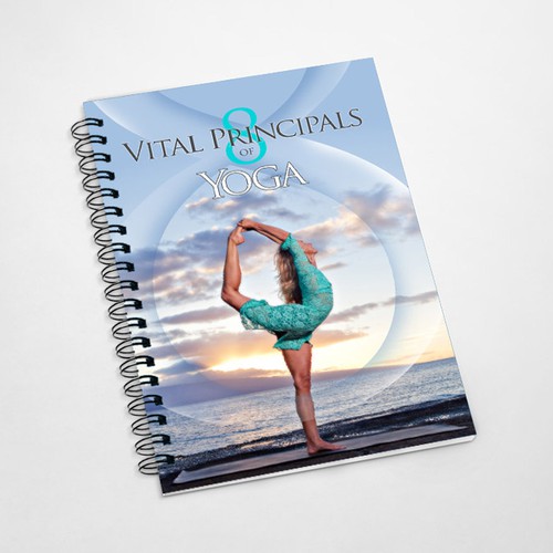 Yoga book cover with the title '8 Vital Prinipals'
