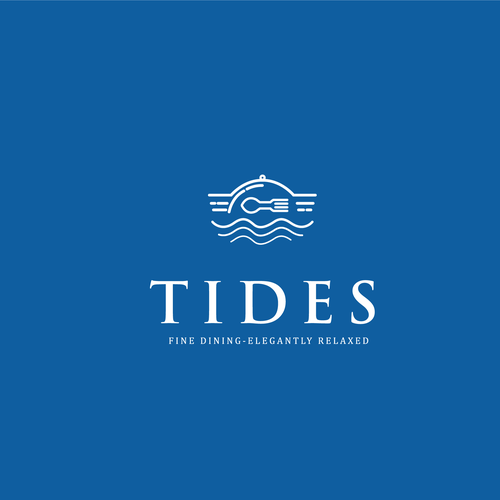 Restaurant design with the title 'Tides Restaurant Logo'