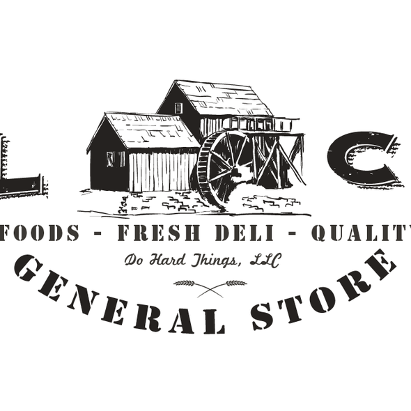 Mill design with the title 'Help Mill Creek General Store with a new logo'