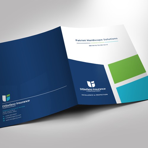 Proposal design with the title 'Proposal Design for DiStefano Insurance'