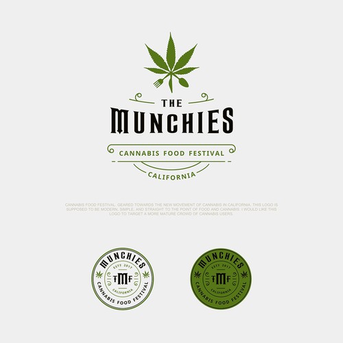 California logo with the title 'Hip logo for cannabis food festival in California'