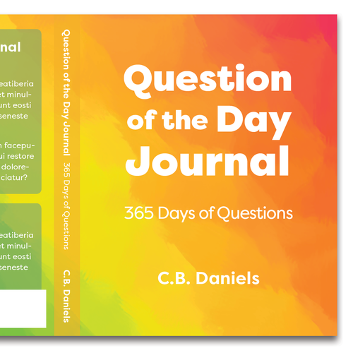 Orange book cover with the title 'Bold and playful book cover concept'