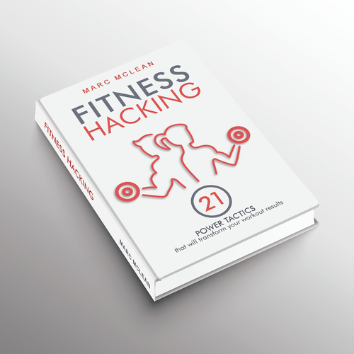 Fitness book cover with the title 'Book cover'