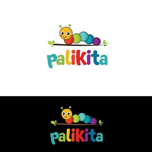 Beautiful logo with the title 'Cute and colorful logo for the baby products company'