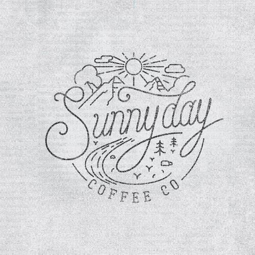 Youth logo with the title 'SUNNY DAY_COFFEE'
