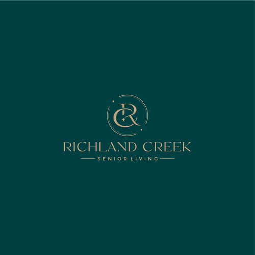 Senior-living logo with the title 'Monogram RC logo for Richland Creek'