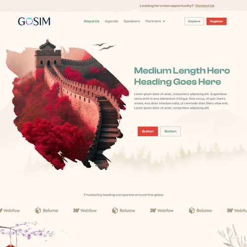 Chinese design with the title 'GOSIM Conference'