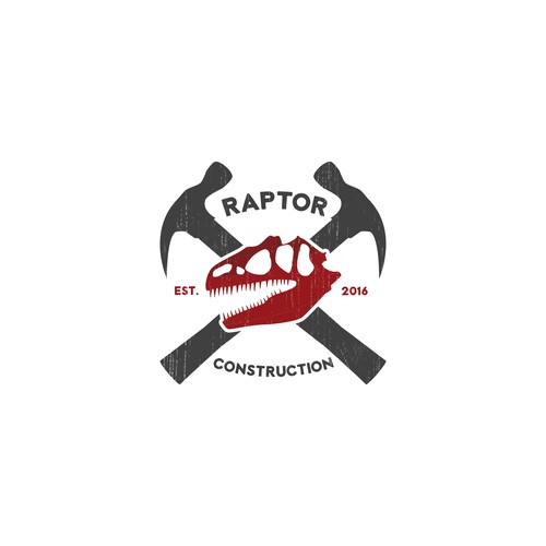Raptor logo with the title 'Logo for construction company'
