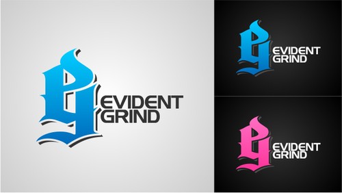 Activewear logo with the title 'Evident Grind'