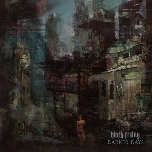 Metal artwork with the title 'Album cover'