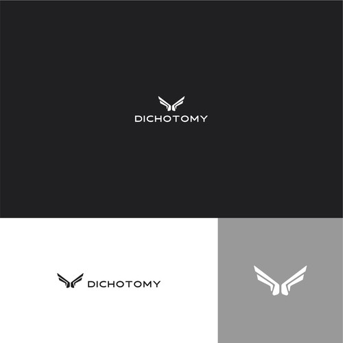 Sports apparel logo with the title 'Dichotomy'
