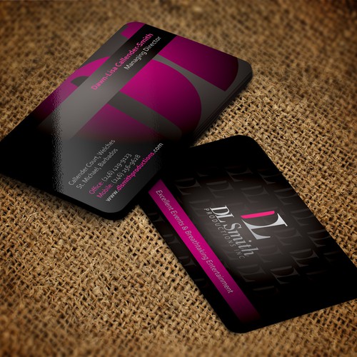 Event design with the title 'DL Smith'