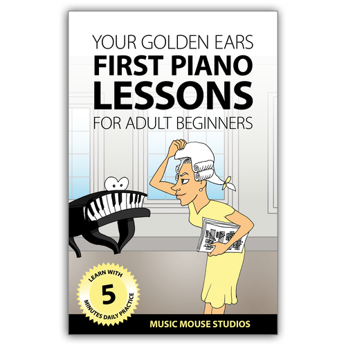 Music book cover with the title 'Book cover design'