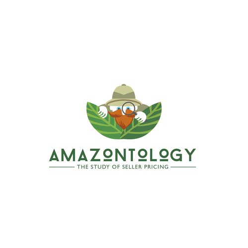 Safari design with the title 'Amazontology Logo'