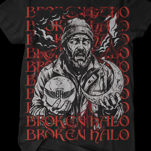 Streetwear t-shirt with the title 'modern streetwear grunge'