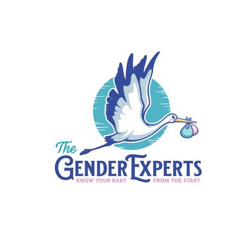 Fun brand with the title 'Logo & brand identity for Ultrasound Gender Prediction Services'