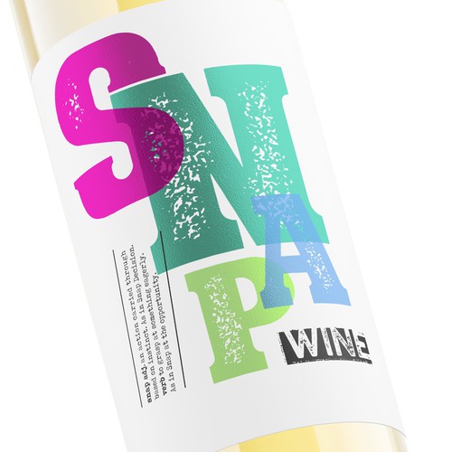 Winning design with the title 'Snap Wine'