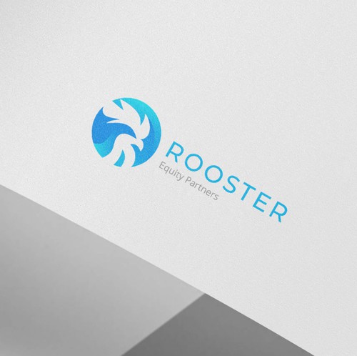 Quail logo with the title 'Unused Modern Rooster Logo Design'