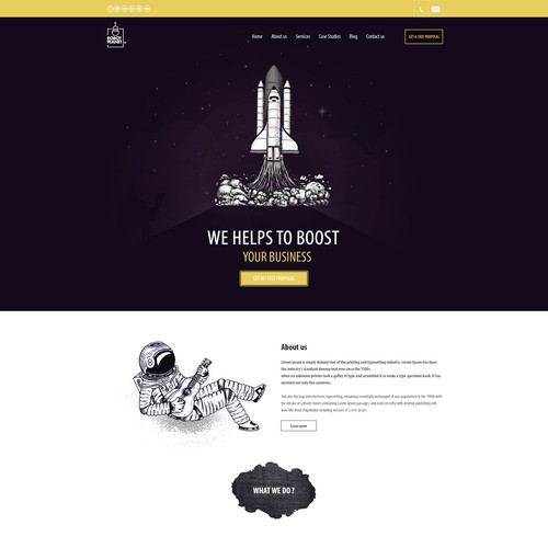 Digital website with the title 'Digital Marketing'